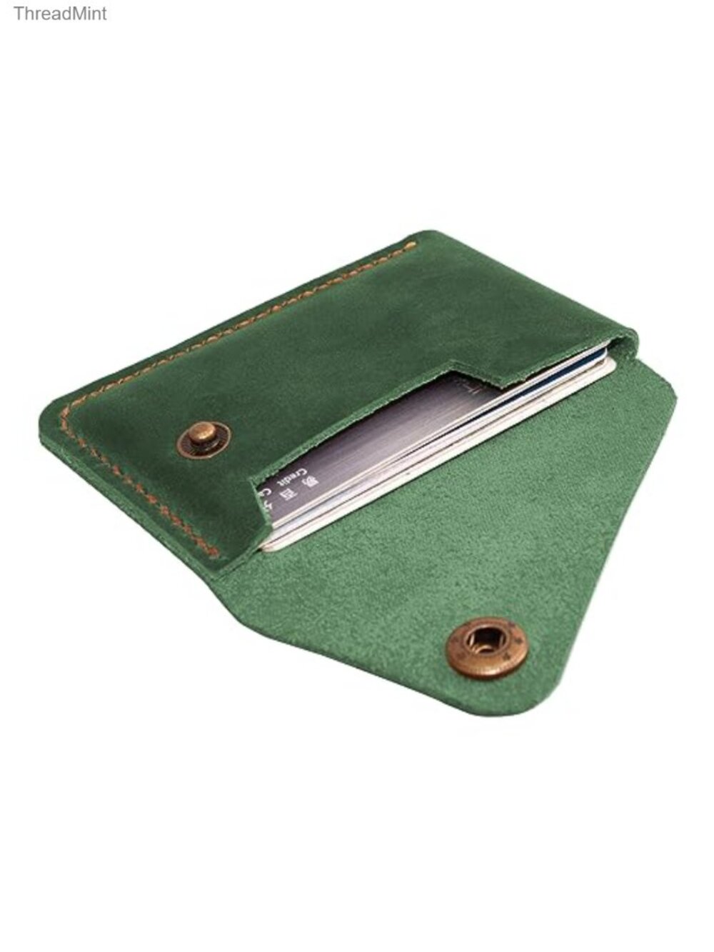 Leather Card Holder Minimalist Wallet Credit Card Case Handcrafted
